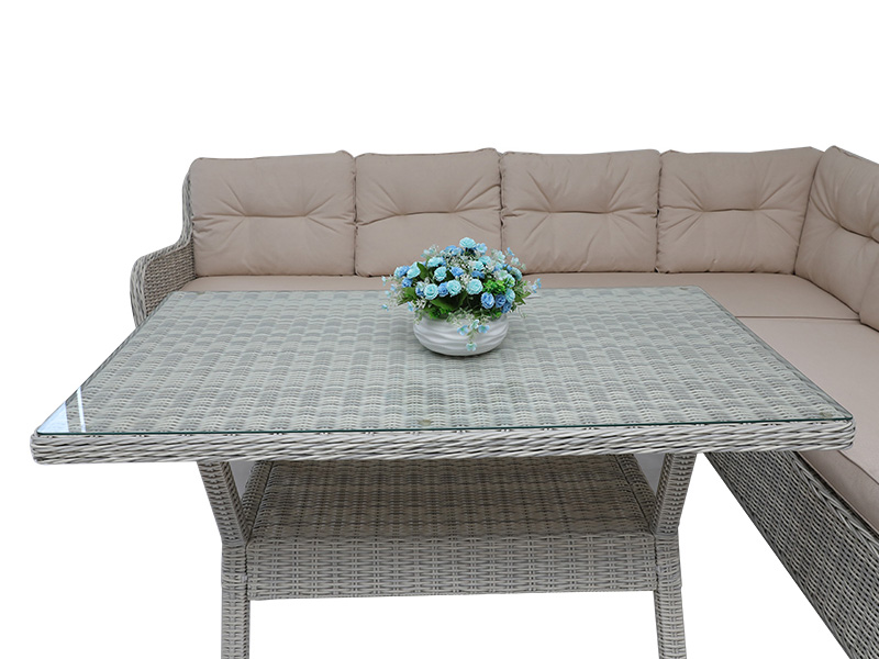 Rattan dining set sofa, outdoor furniture  YQR-495B